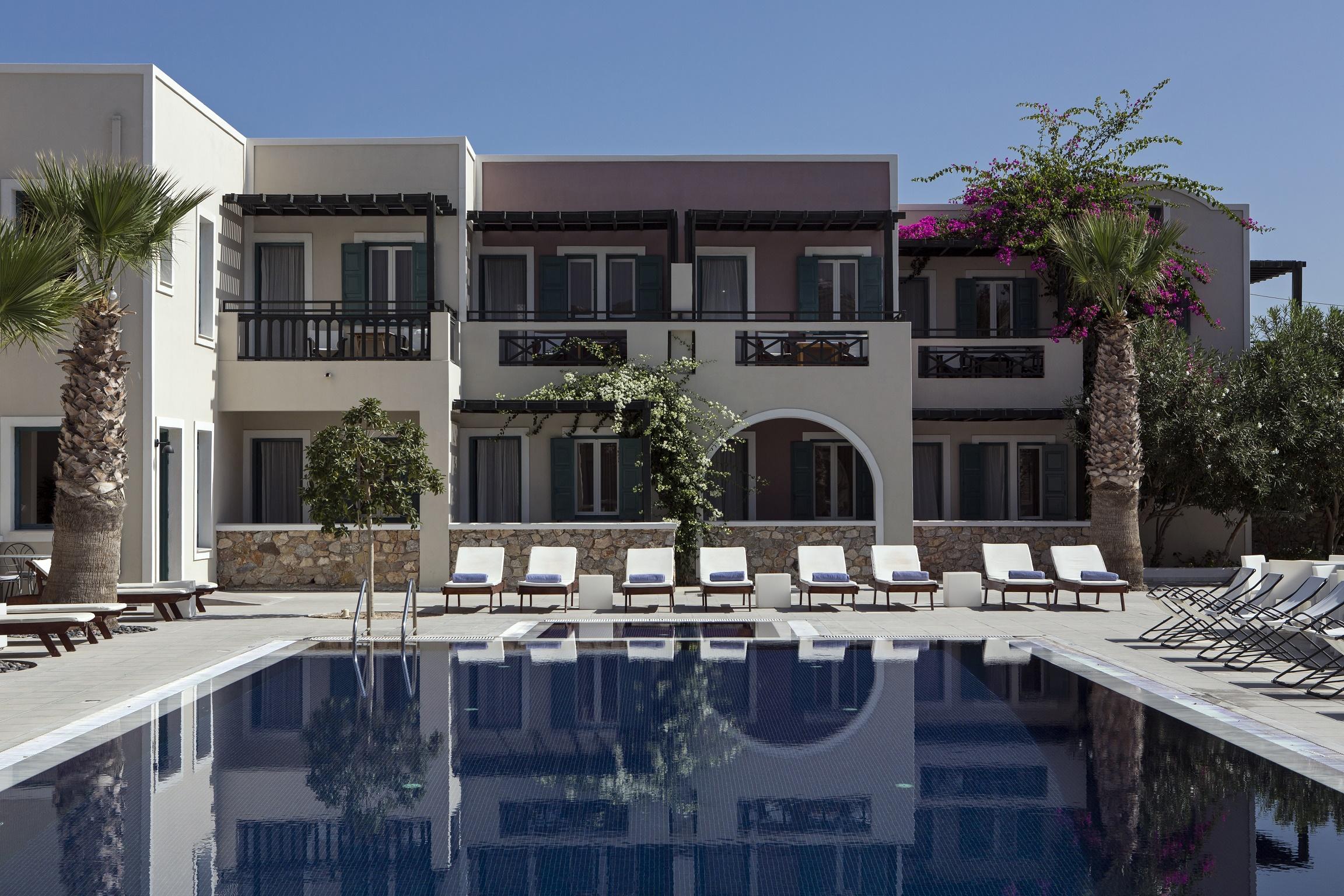 Rose Bay Hotel Kamari  Bagian luar foto