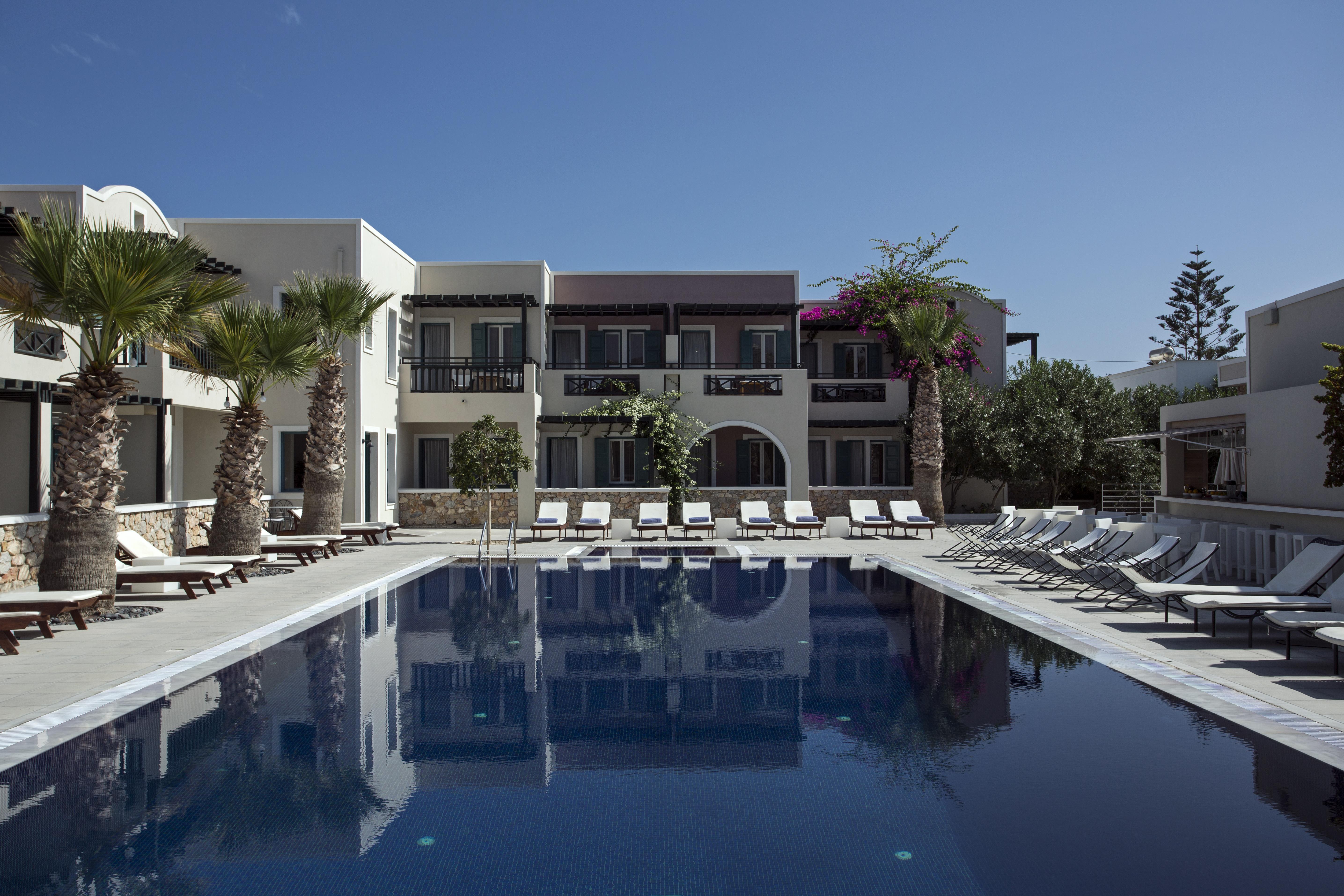 Rose Bay Hotel Kamari  Bagian luar foto