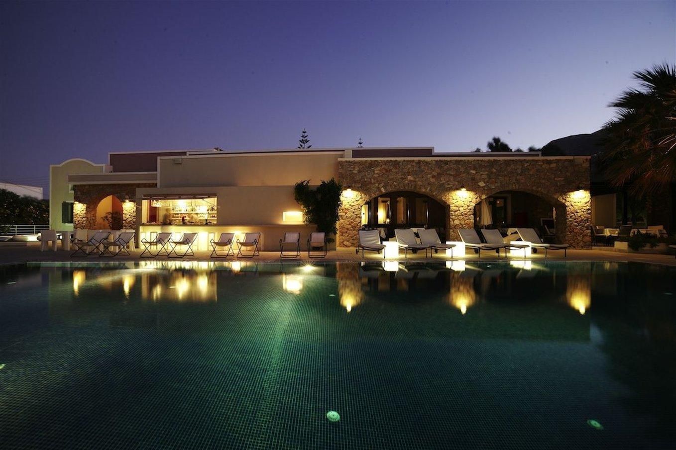 Rose Bay Hotel Kamari  Bagian luar foto